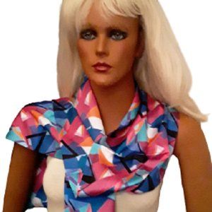 JURLEA Women Silk Scarf Fantasy Imitation Silk Printed Scarf 59" X 8 3/4" NWOT